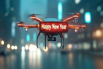 Happy New Year Drone