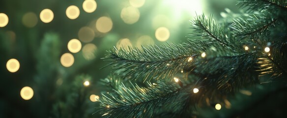 The Sparkling Christmas Tree Branches