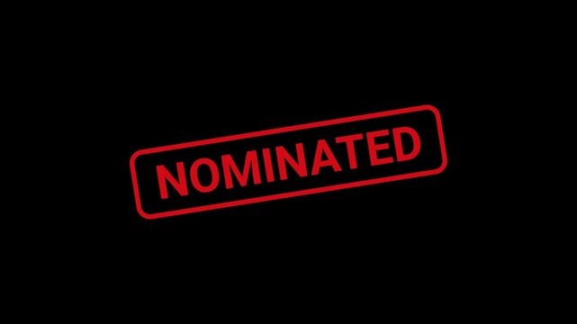 Nominated Text Stamp Animation