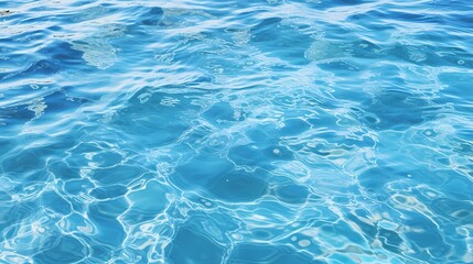 Obraz premium Crystal clear blue water reflecting sunlight beautifully.