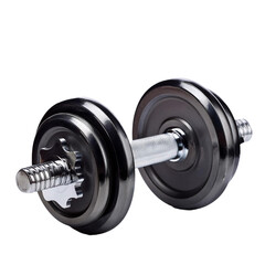 Naklejka premium Barbell isolated on white background