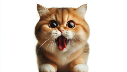 The angry cat