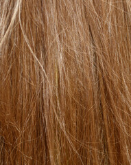 The hair is long and has a lot of texture