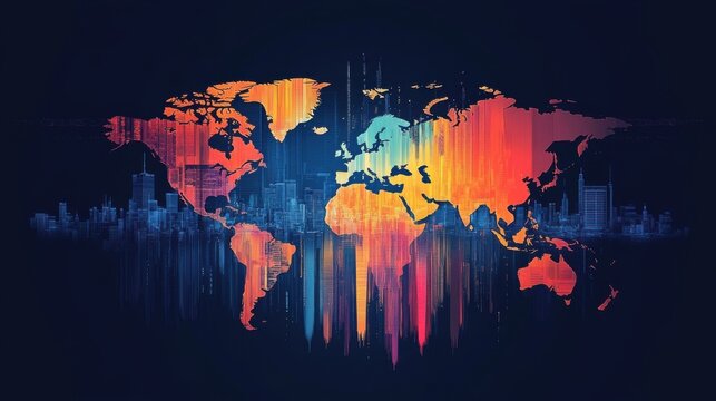 GDP: Infographic showing global GDP growth and economic development