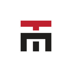 Obraz premium tm logo vector design, initial tm letter logo, mt logo design vector template, initial mt letter logo design for any business, Initial Letter MT TM logo design vector illustration. TM Logo, TM icon.