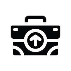 job promotion icon. vector glyph icon for your website, mobile, presentation, and logo design.