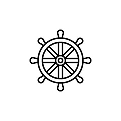 Ship Wheel Icon