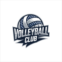Volleyball Typography and Logo Design