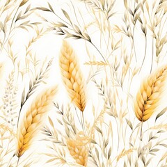 Subtle autumn foliage design with warm, earthy tones.