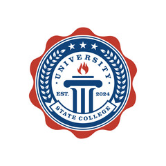 University Logo Vector Image
