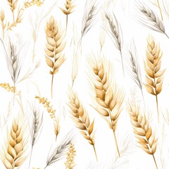 Subtle autumn foliage design with warm, earthy tones.