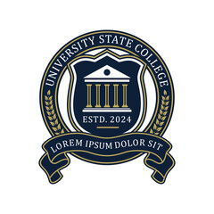 University Logo Vector Image