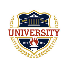 University Logo Vector Image