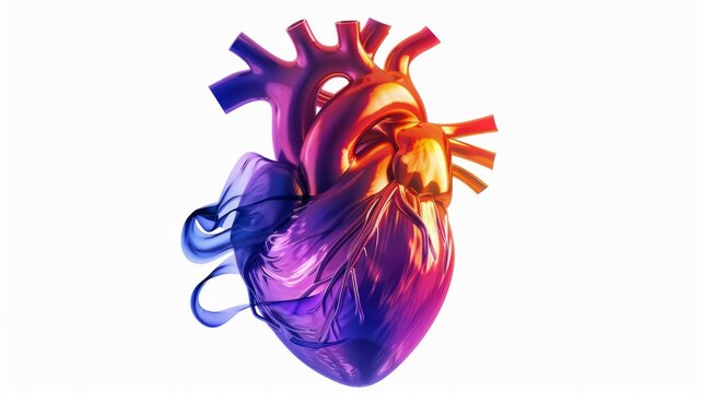 a surrealistic interpretation of the human heart as a cosmic pulse, with waves of love and emotion rippling through the fabric of space-time