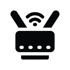 router icon. vector glyph icon for your website, mobile, presentation, and logo design.