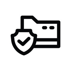 data protection icon. vector line icon for your website, mobile, presentation, and logo design.