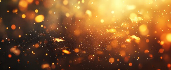 Fototapeta premium The Golden Bokeh Light Effect