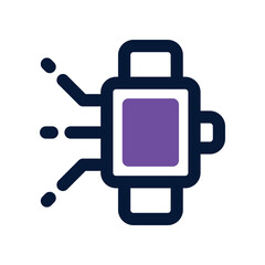 Naklejka premium smartwatch icon. vector dual tone icon for your website, mobile, presentation, and logo design.