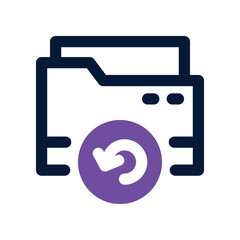 backup icon. vector dual tone icon for your website, mobile, presentation, and logo design.