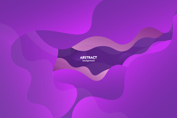 Abstract purple wave liquid shape pattern with circle combination gradient background pattern. Vector Eps10