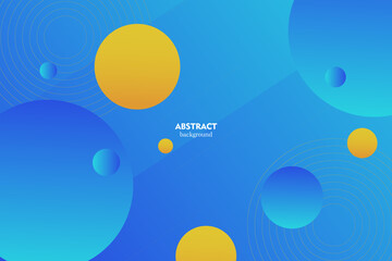 Modern abstract circle in blue with gradient background lines. Simple pattern for product advertising website display poster template.