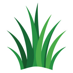 Obraz premium Green Grass Vector Illustration - Vibrant Nature Art 