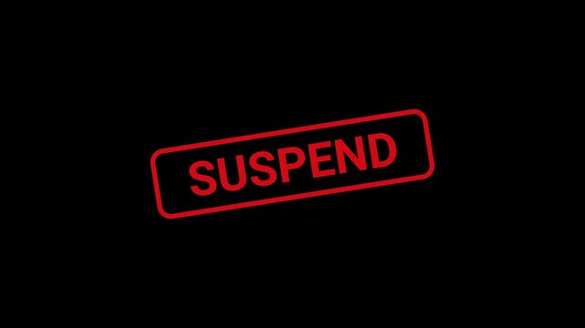Suspend Text Stamp Animation