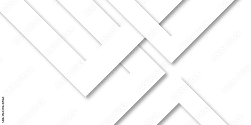 Aufkleber Abstract background with lines White background with diamond and triangle shapes layered in modern abstract pattern design Space design concept Suit for business, corporate, institution presentation.	