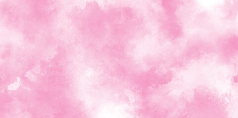 abstract colorful pink grunge background, Subtle light pink color ink effect shades paper texture with stains, Cloudy and grainy scratched magenta watercolor pastel painted on paper.