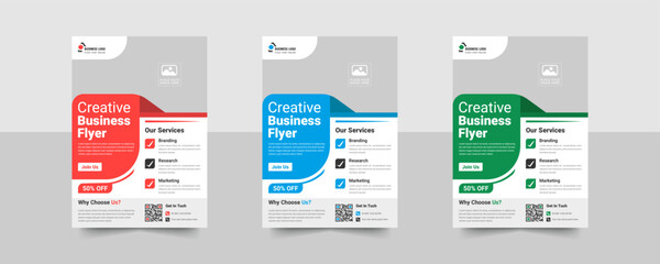 Corporate business flyer cover design Layout, annual report, creative leaflet size A4,abstract business flyer, trendy template, company flier with editable vector bundle