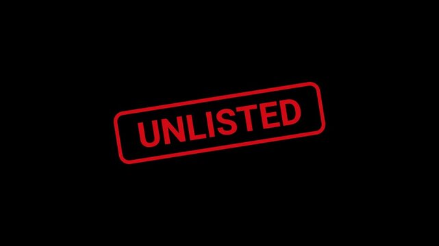 Unlisted Text Stamp Animation