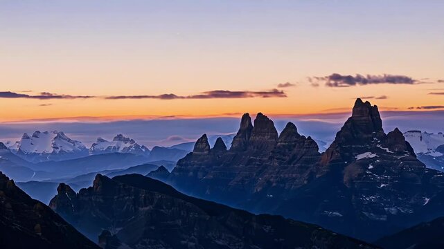 stunning 4K timelapse video Tre sunset colorful light sea clouds rolling landscape aly's beautiful adventure aerial alpine background blue climbing