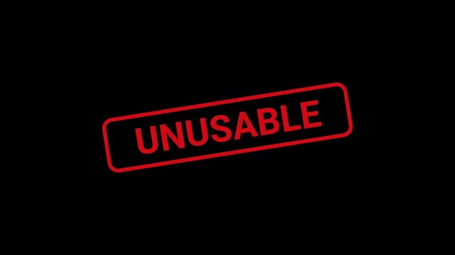Unusable Text Stamp Animation