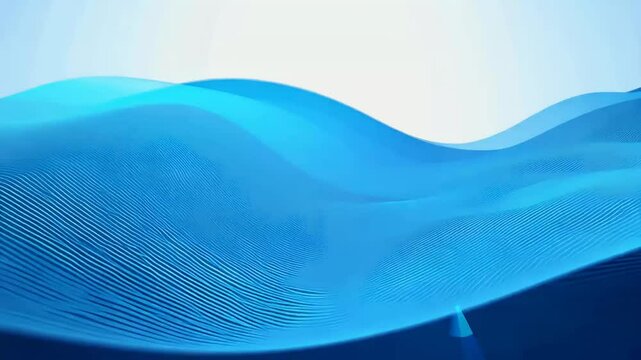 seamless 4K loop animation showing rippling vector blue waves light shining perfect dynamic opening title sequences waterrelated design projects modern feel wave water surface particle slow motion