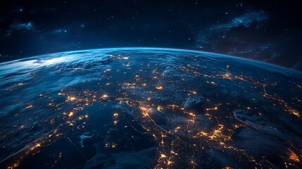 Obraz premium The world is connected: Global network and internet infrastructure.