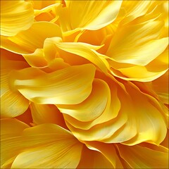 Obraz premium Sunflower(Loyalty, Happiness)_ A bright, uplifting abstract background made of sunflower petals.