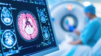 Patients Undergoing MRIs and CAT Scans in a Modern Medical Facility, Highlighting Diagnostic Imaging Technology and Patient Care