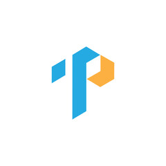 tp logo design vector template, initial tp letter logo design, pt logo design, initial pt letter logo design, TP vector logo, for financial companies, technology and others. Initial Letter TP logo.