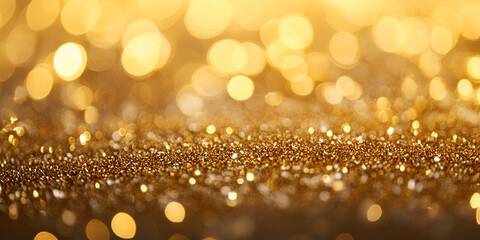 Abstract Golden Sparkles Background