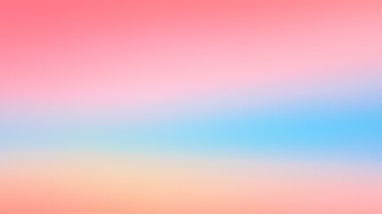 Obraz premium The image is a gradient background with pink at the top, transitioning to blue in the middle, and then peach at the bottom.