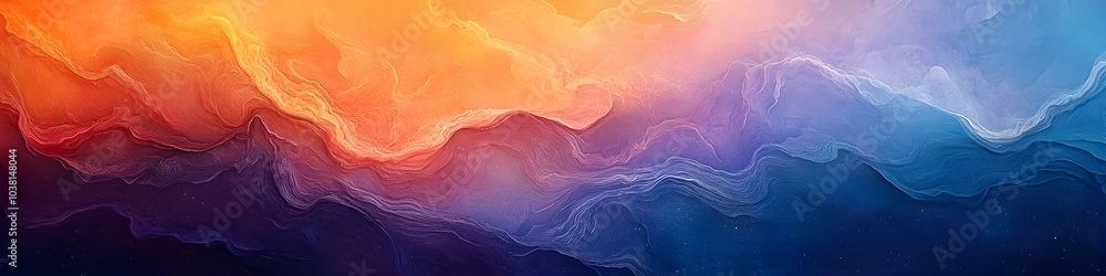 Poster enchanting abstract gradient backdrop with vibrant mauve and orange tones