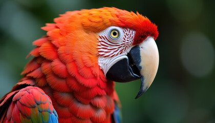 Fototapeta premium Close-up of a colorful parrot