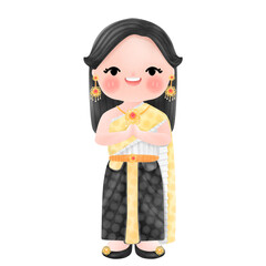 little girl with headphones