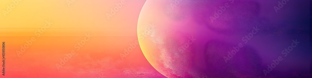 Aufkleber mesmerizing gradient sphere poster design with vibrant abstract shapes and ethereal textures