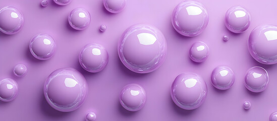 Purple Spheres Abstract Background.