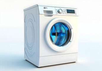 Modern White Washing Machine.