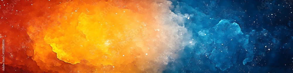 Poster vibrant summer color gradient background with grainy texture for retro poster or header design