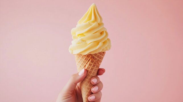 Elegant Woman Holding Strawberries and Lemon Slice
