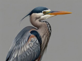 Fototapeta premium great blue heron ardea cinerea,great blue heron