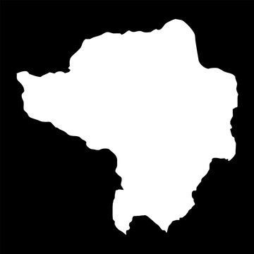 Butha Buthe district map, administrative division of Lesotho. Vector illustration.
